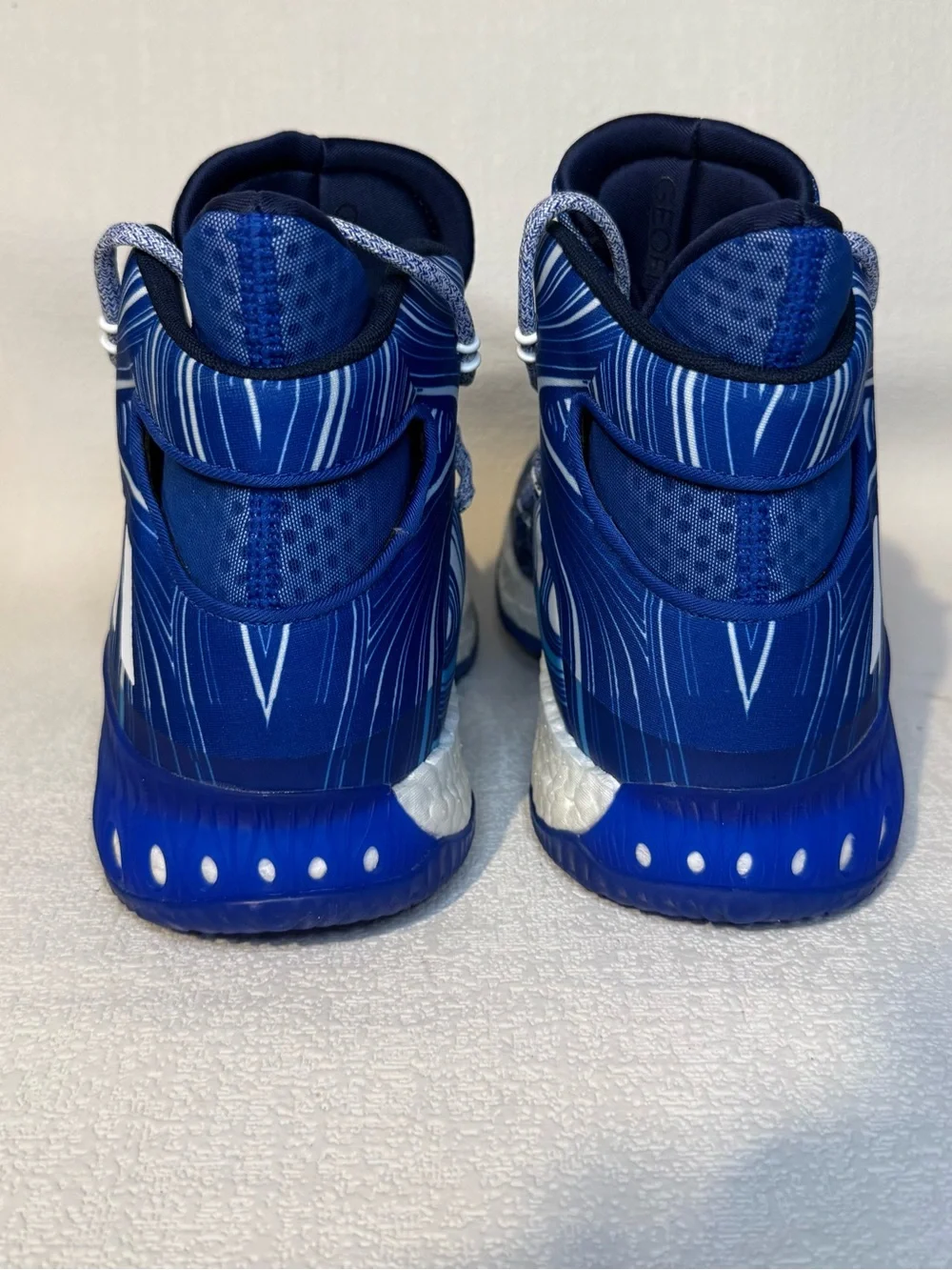 Adidas Crazy Explosive Boost Men’s 12.5 Blue Basketball Shoes B42419 NWOB